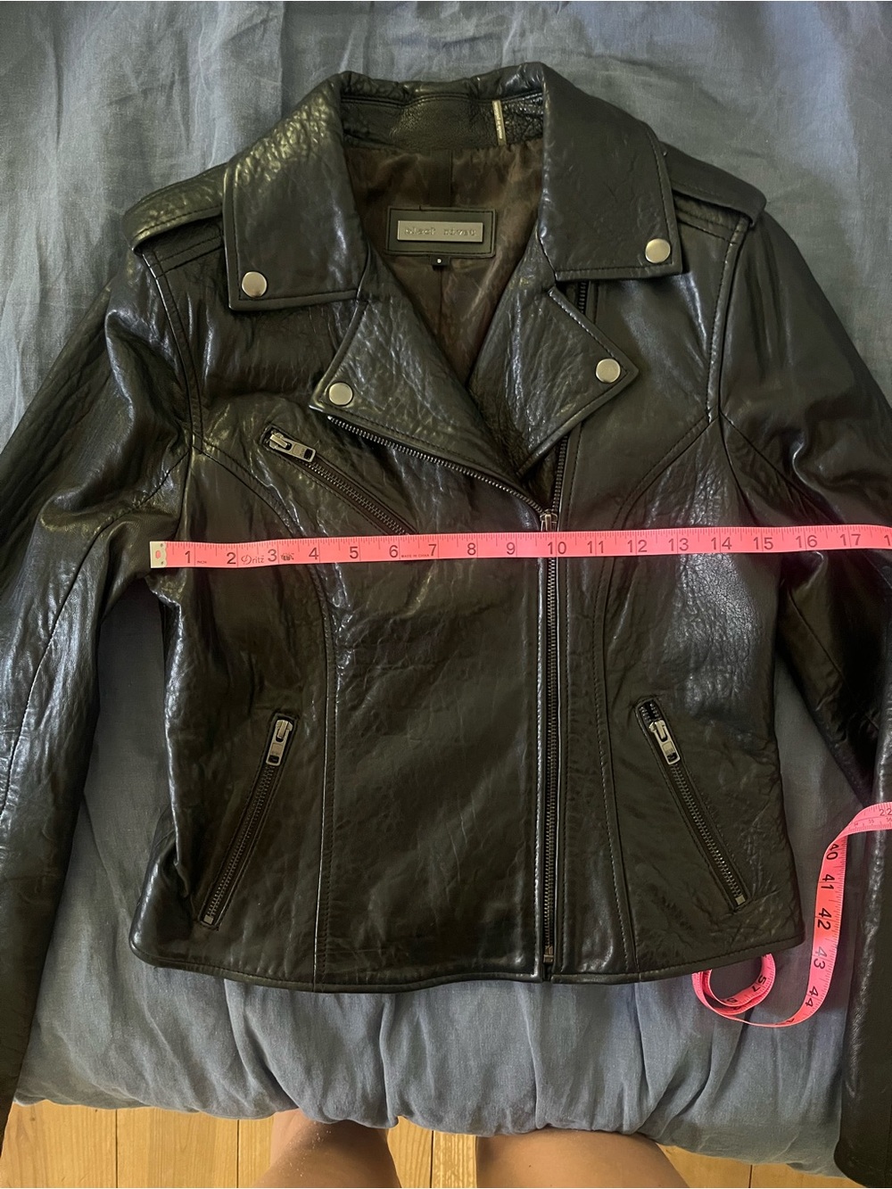Black Rivet leather jacket - Picture 8 of 9